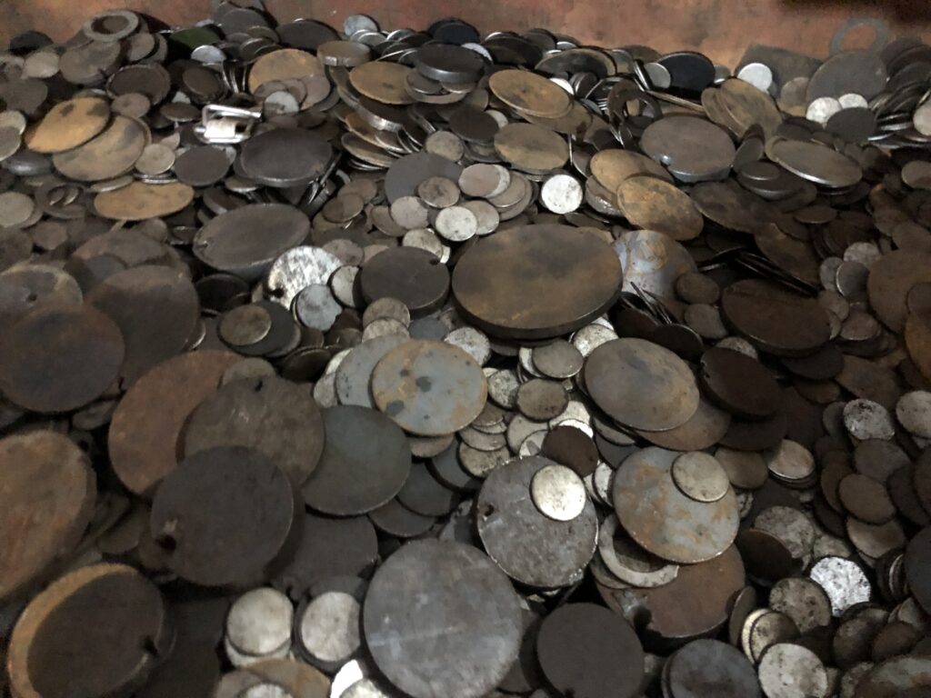 Bolacha ferro maciço